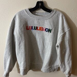 lululemon athletica Heather Gray Crewneck Sweater